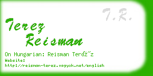 terez reisman business card